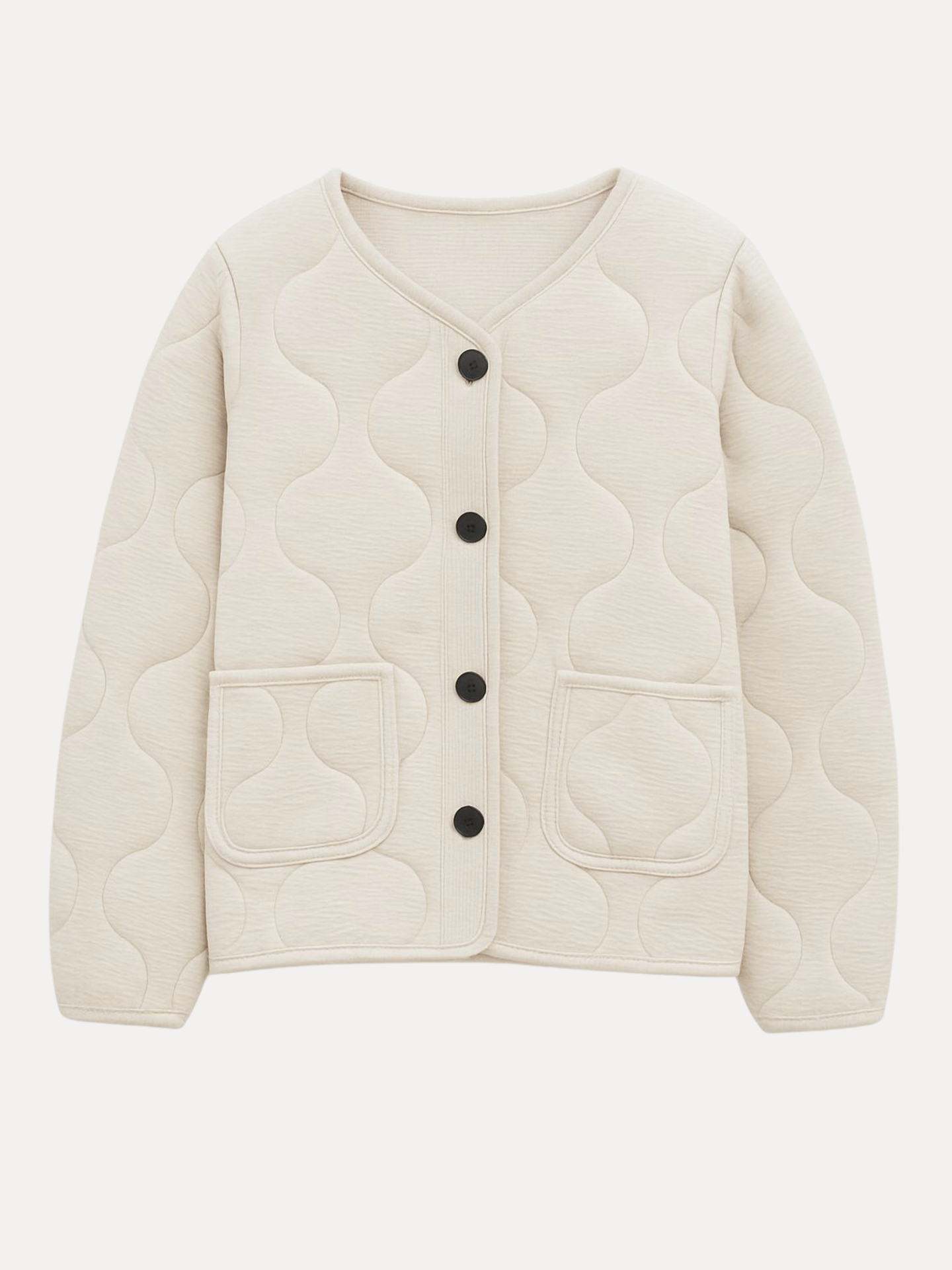 Gewatteerde jas - Beige