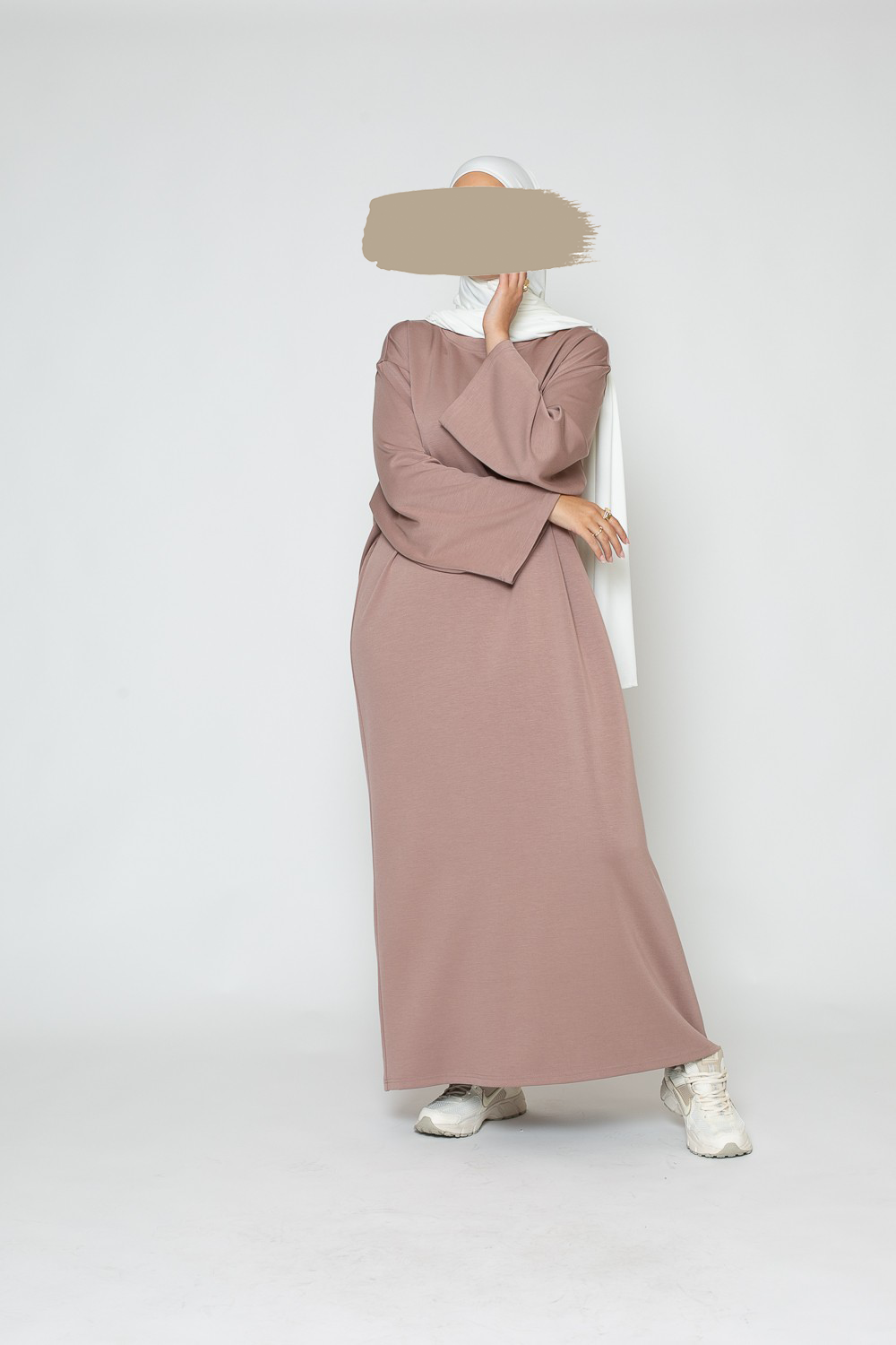 Sweater dress - Taupe pink - Hijab Boutique