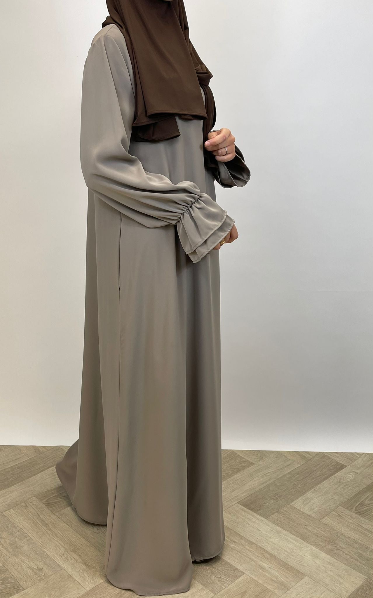 Abaya double sleeve - Taupe - Hijab Boutique