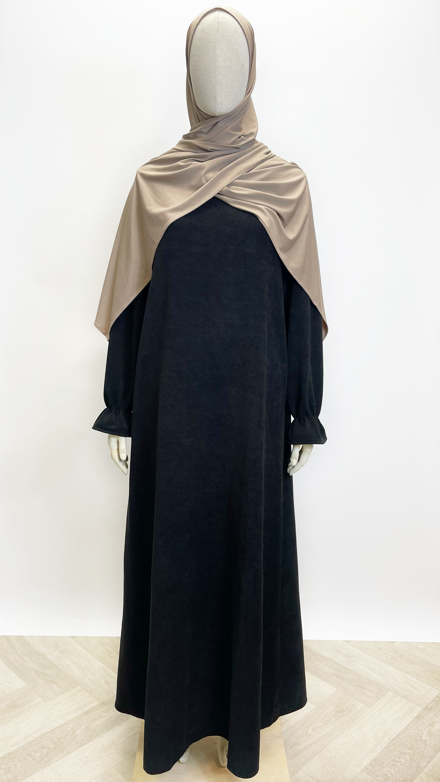 Rib Abaya - Black - Hijab Boutique