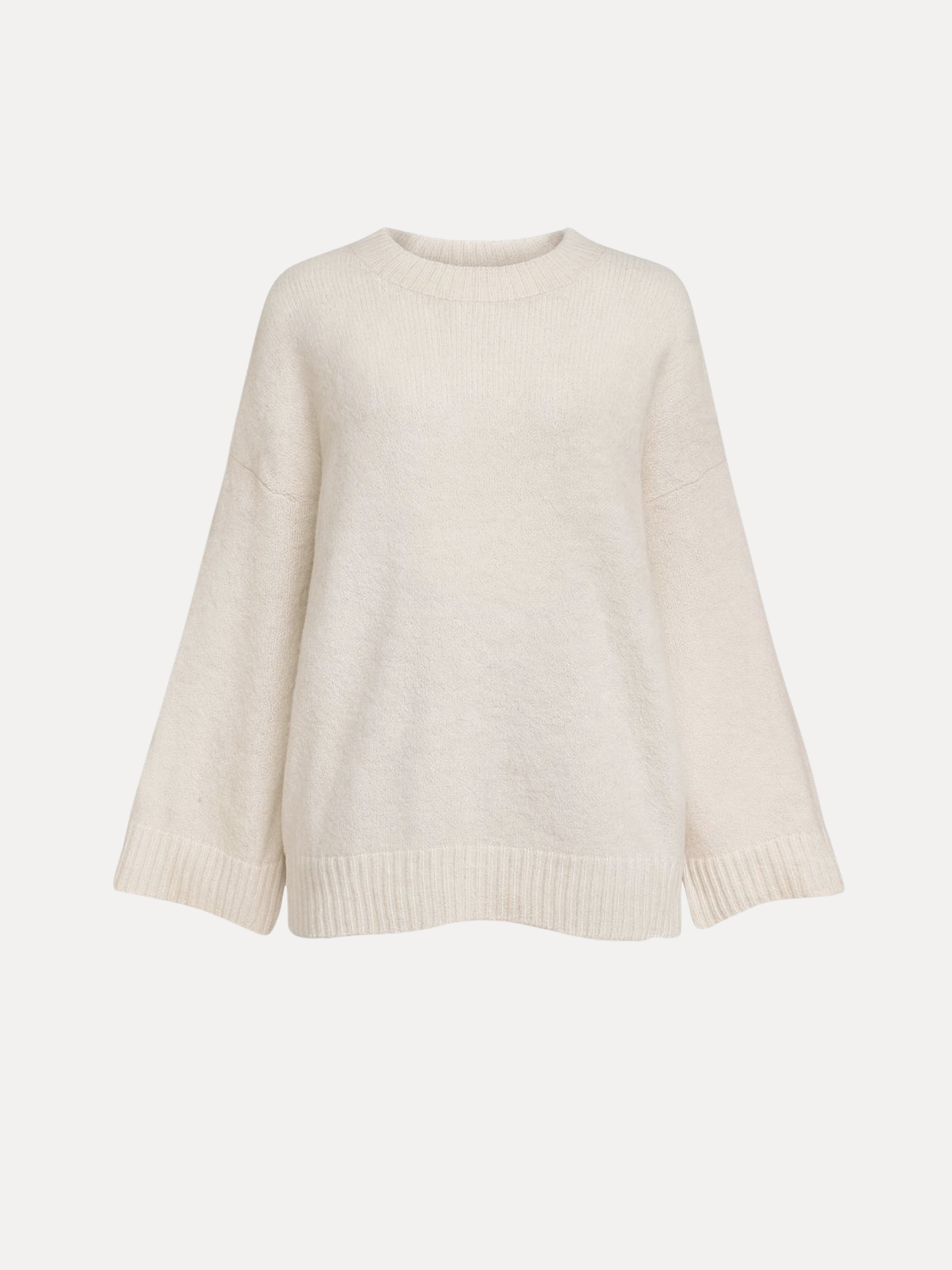 Fluffy sweater - Cream white