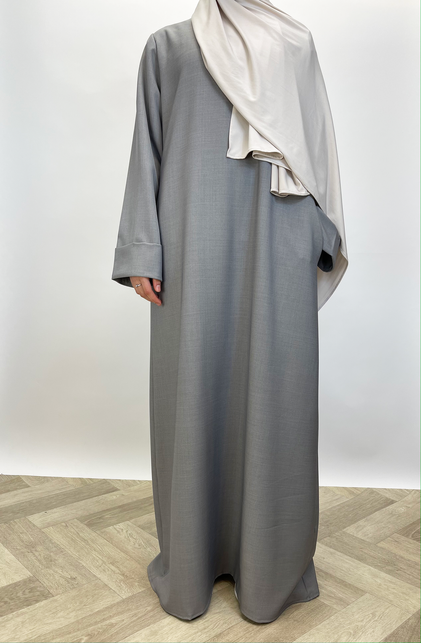 Abaya Lina - Grey - Hijab Boutique