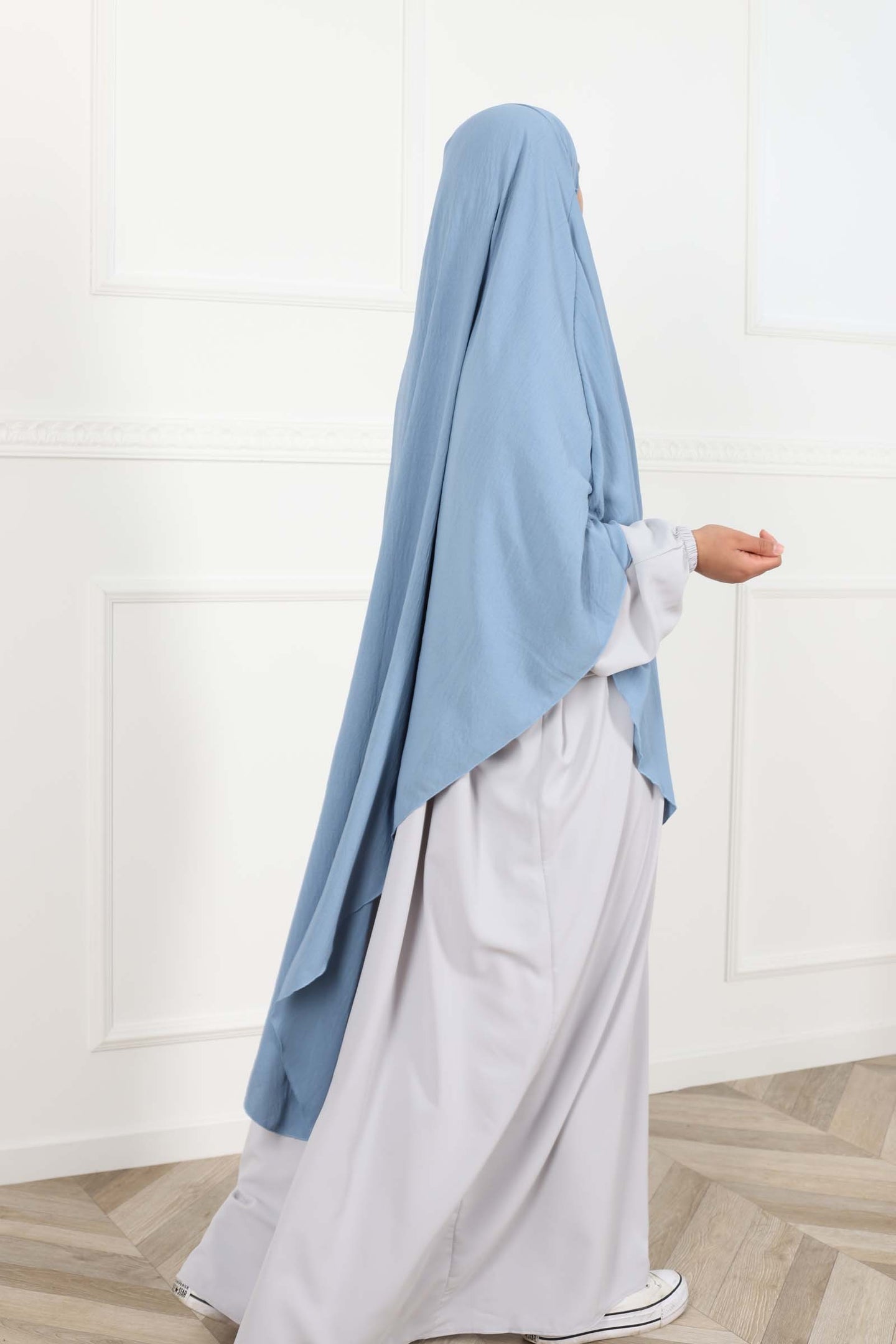 Tie back khimar jazz - Lightblu