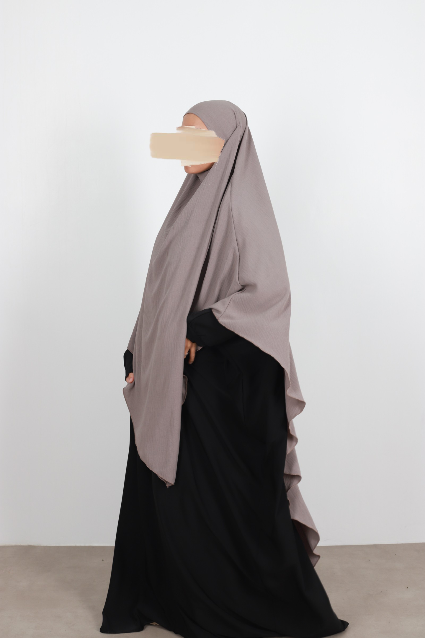 Tie back khimar jazz - Taupe - Hijab Boutique