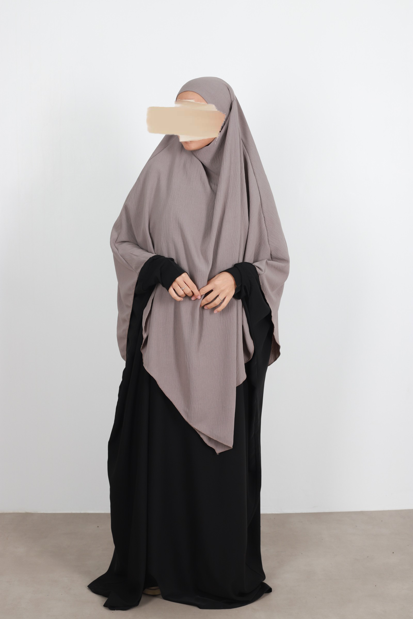 Tie back khimar jazz - Taupe - Hijab Boutique