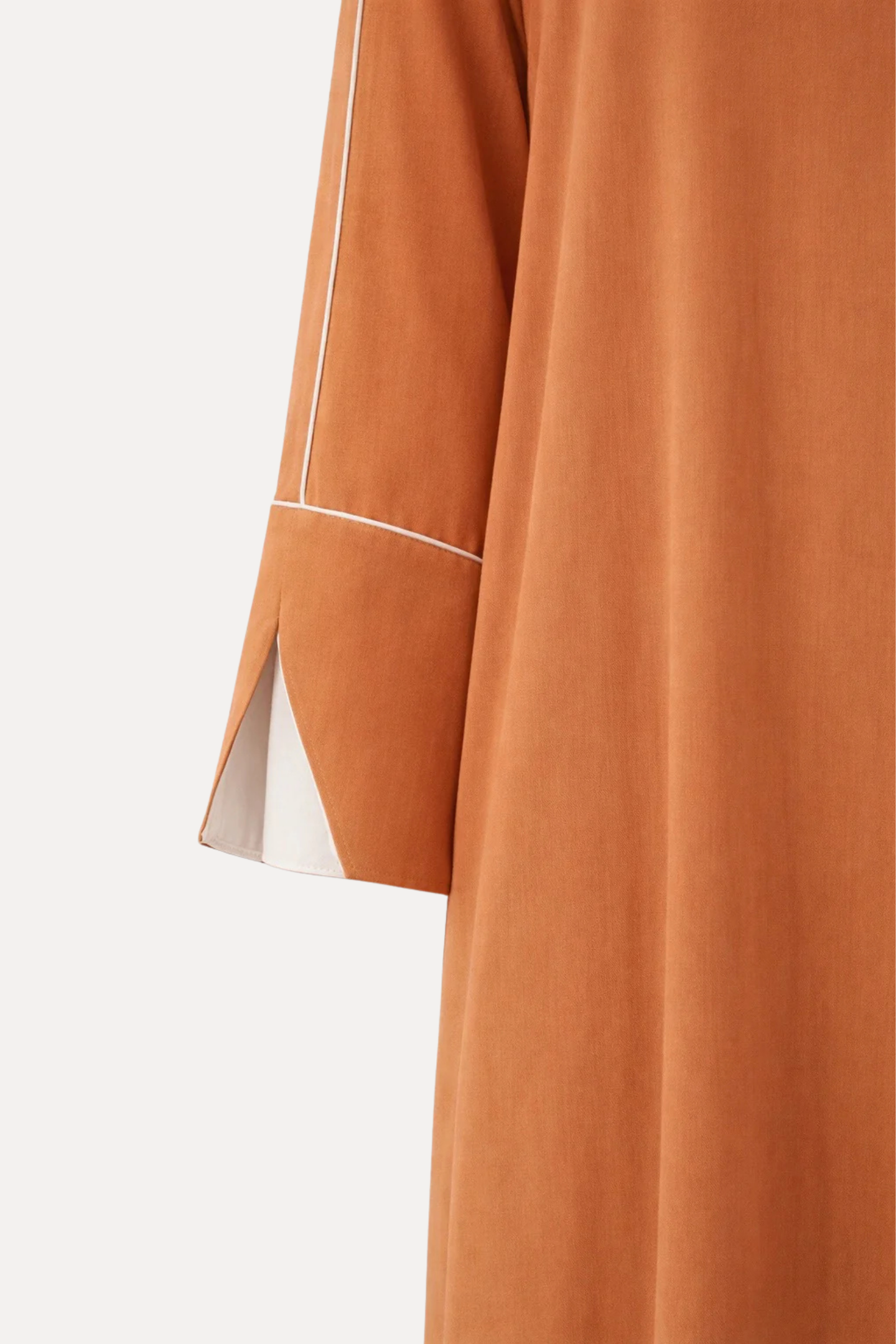 Linnen kaftan - Terracotta