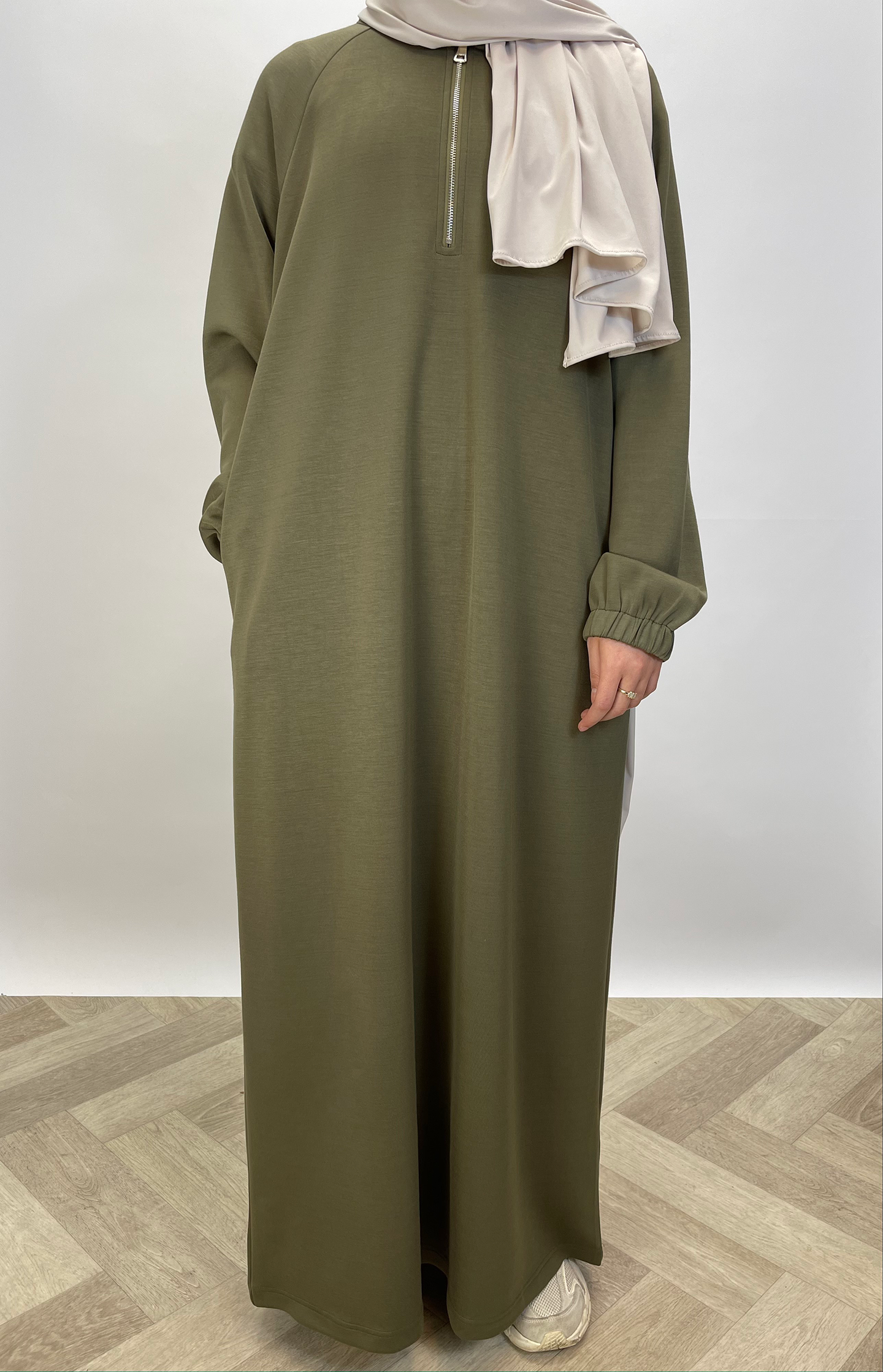 Sweater dress - Army green - Hijab Boutique