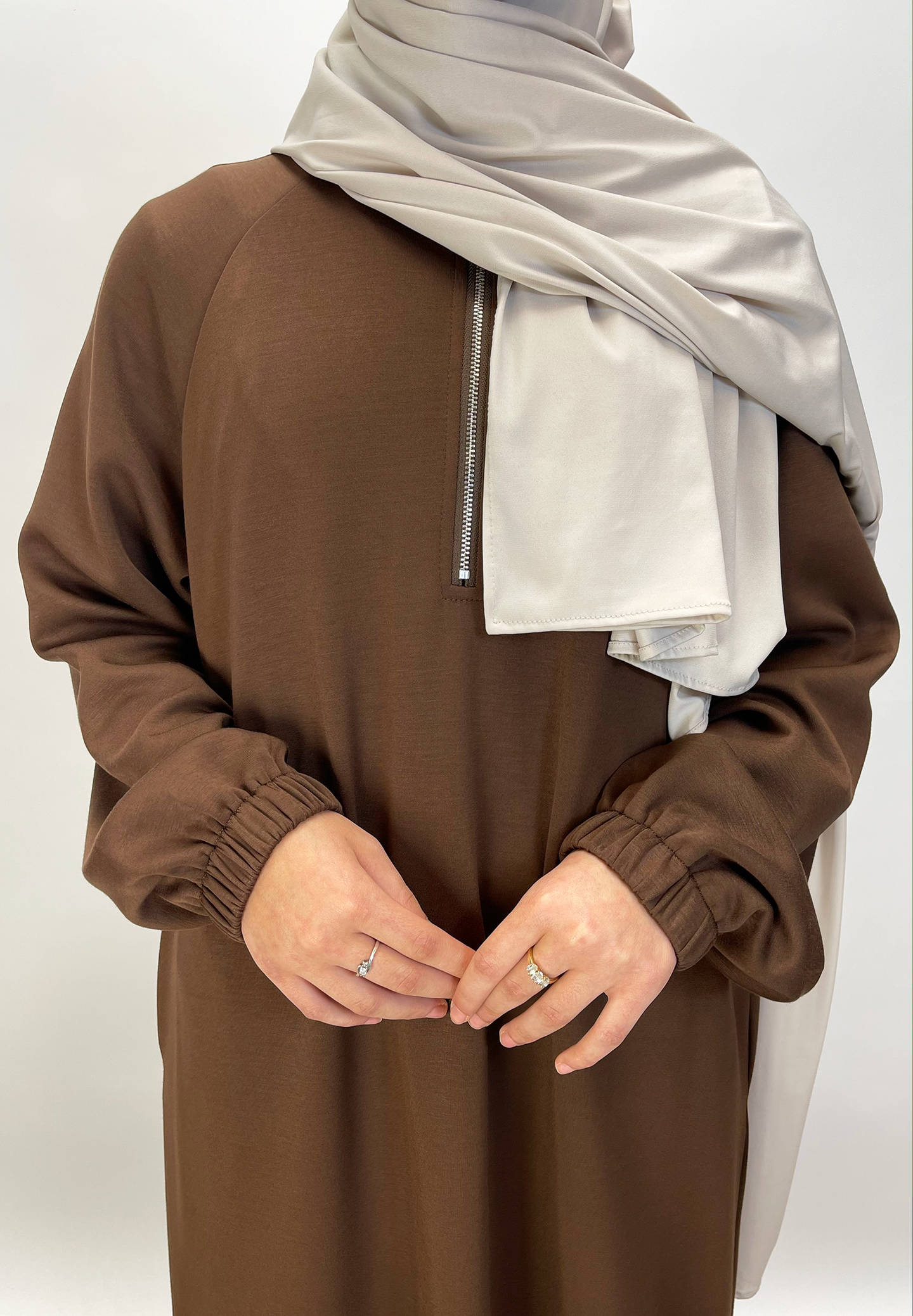 Sweater dress - Brown - Hijab Boutique