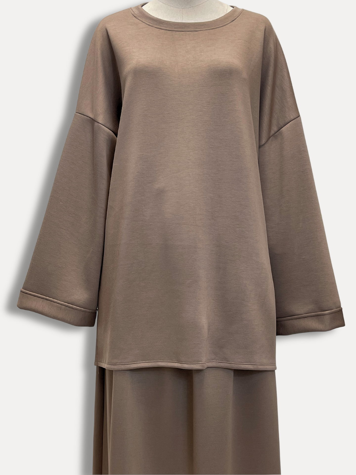 Comfy Twinset Skirt - Taupe - Hijab Boutique