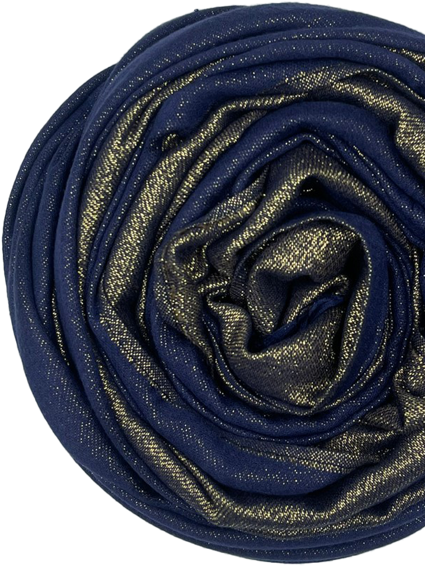 Glamour Scarf - Darkblue with gold