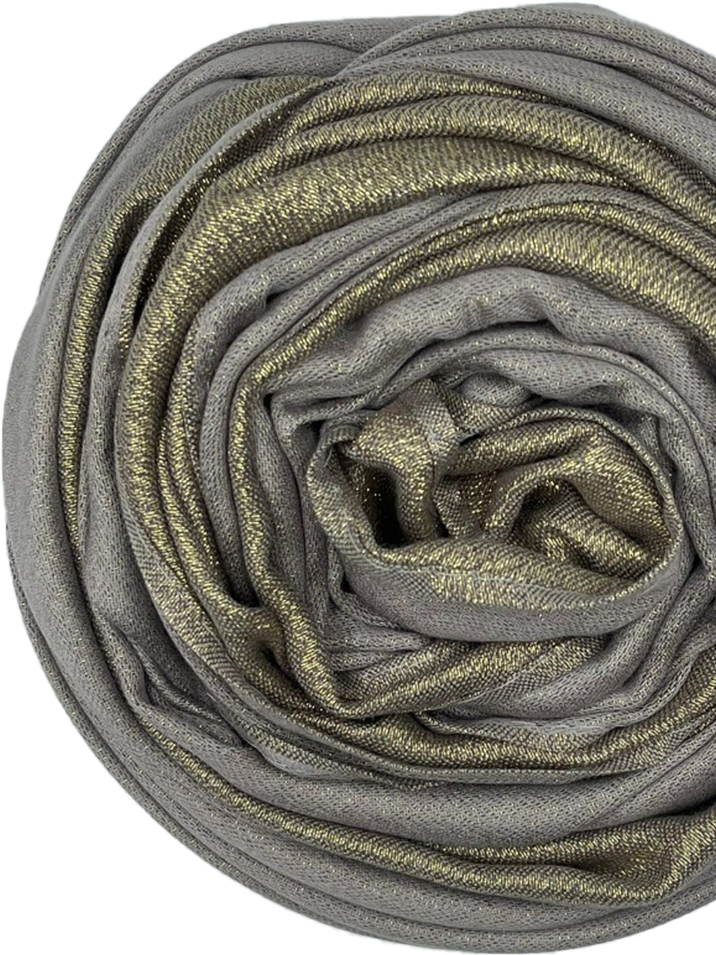 Glamour Scarf - Taupe with gold