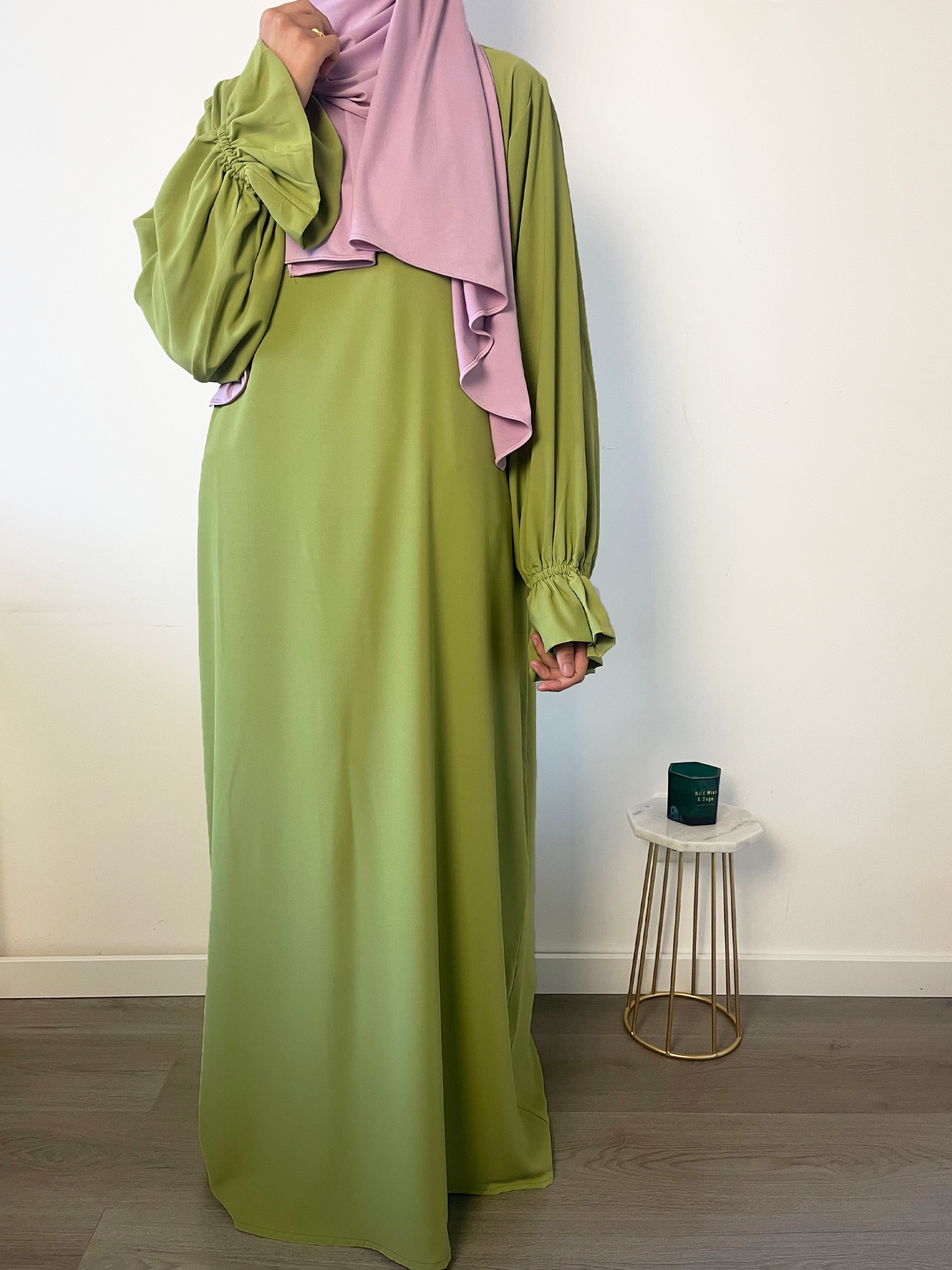 Abaya met elegante mouwtjes - Hijab Boutique