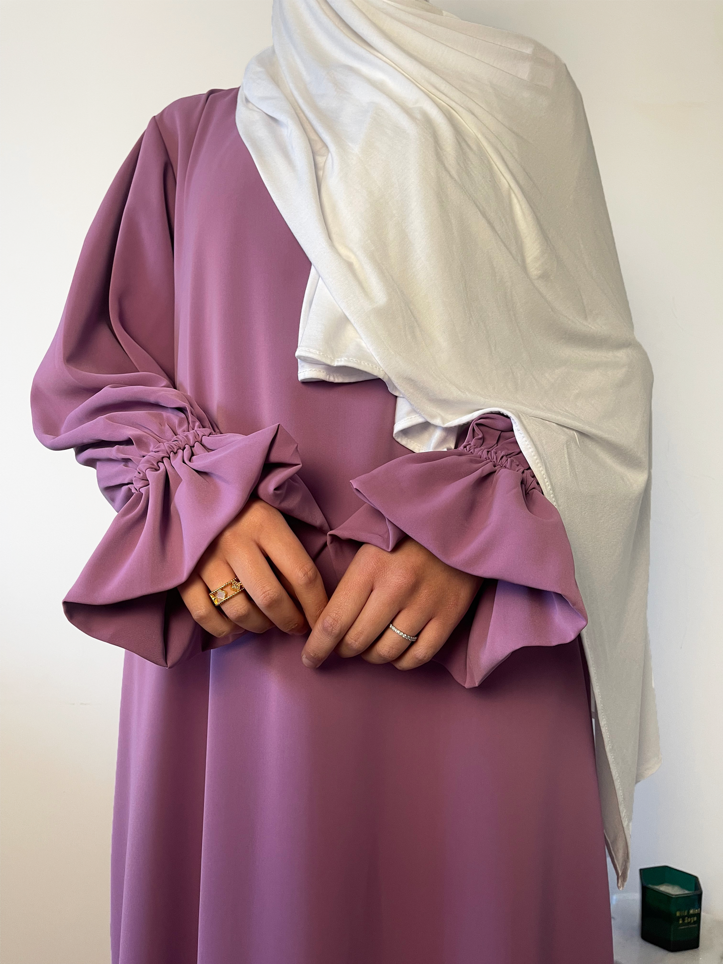 Abaya met elegante mouwtjes - Hijab Boutique