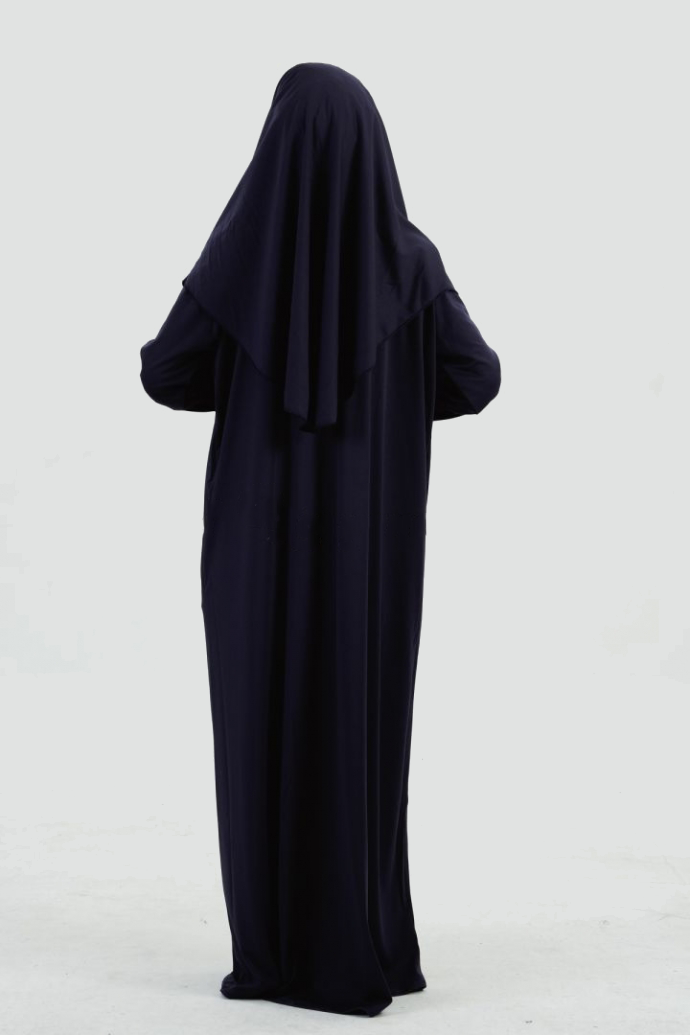 Gebedsset met rits - Marineblauw - Hijab Boutique