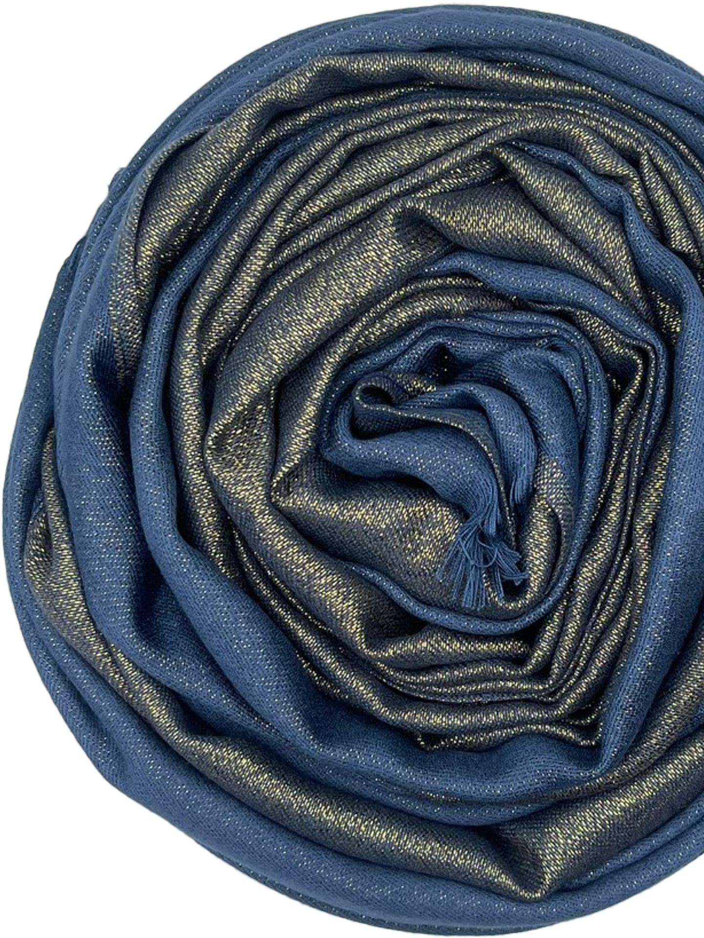 Glamour Scarf - seablue with gold